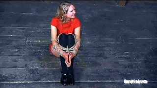 Sister Dee fucks around with her bondage slave BDSM movie