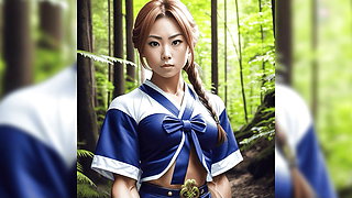 Girls gaining muscle in the forest - Episode 3 - Ai animation