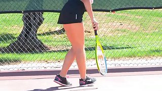 Jenna 01 - tennis strip and insertion