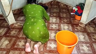 In Morning Fucking My Beautiful Big Ass Maid On Kitchen Stand In Doggystyle