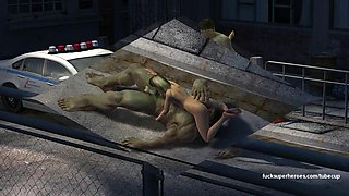 Hulk smashes a tight wet pussy