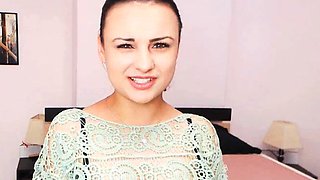 Cute Romanian Teen Strips and Masturbates