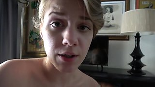 The Blonde Lifted Her Dress And Starred In Homemade Porn Close-up With Dakota Burns
