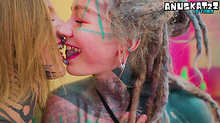 Goth Sluts Go Anal Wild with Alien Monster Cocks