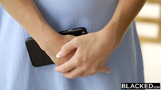 BLACKED Megan Rains Very first BIG BLACK COCK Practice Part two