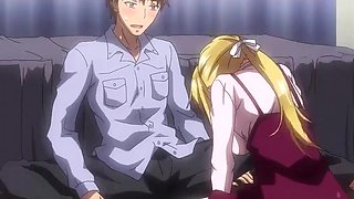 Hentai stepsister touches big cock and fucks with stepbro Uncensored