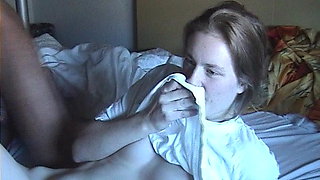 Natascha allows some cum in her mouth - cum slut training