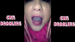 Cum Drooling with Slurping Sounds Extended.