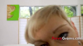 70 Year Old Stepnana Seduces Young Guy - Hot Taboo Sex with Erica Ryko