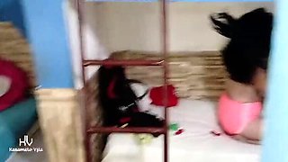 Stepdad Catches Stepdaughter Stripping Live On Cam - Venezuelan PAWG Gets Fucked Hard