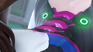 D.va - Pop Star Contract BBC 3D Overwatch Porn