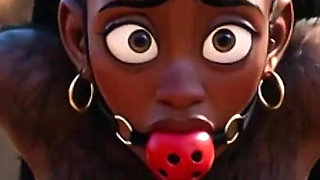 African Black Hairy Woman in Bondage - Waiting to Be Fucked by Tribe