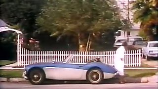 Retro hairy pussy riding the cock
