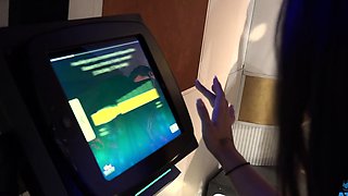 POV Wax Museum Adventure: Busty Babe's Public Blowjob and