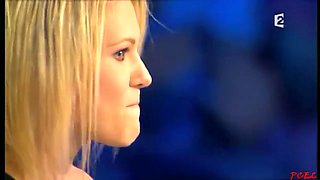 Local celebrity panties up skirt in a live show