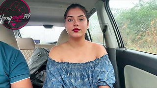 Indian Beautiful Stepsister Taken Outdoors and Fucked Hard When She Was Alone in the Car