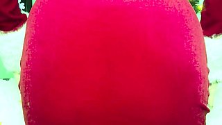 Brunette babe with fake big boobs fucks in the car