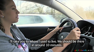 Girlfriends XXX - Sunday Drive Turns Into a Pussy Eating Competition