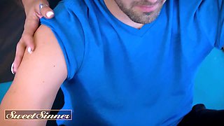 Sweet sinner - steamy massage class leads to intense yoga mat porn & a nasty transformative practice