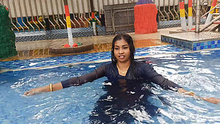 Indian Vabi Swimming Pool Sex Video Real Bengali Dirty Taik