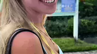 Sexy Babe Swallows Big Cock