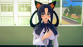 Rossweisse almost catch me fucking Akeno - DXD NTR Madness Series