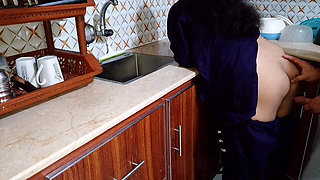 Indian Husband Has Sex with His Wife in the Kitchen