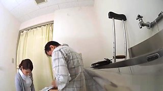 nurse Masturbation patient in toilet