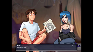 Summertime Saga Miss Dewitt & Helan & Eve Animation Collection [part 11] Nude Sex Game Play