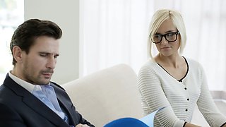 Hot Secretary Gets Anal from Client