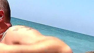 Teen Luna fucked in the ass by her stepfather and friend in a threesome outdoor