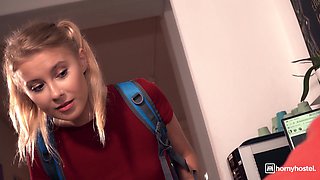 Alluring blonde experiences intense interracial bukkake with massive black dick now
