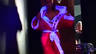 Oil Wrestling Girls stripping each other