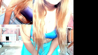 Swallowing a Toy of More Than 1 Meter on the Terrace of My House Double Camera