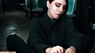 Student girl sucked dick of stranger on train - MollyRedWolf