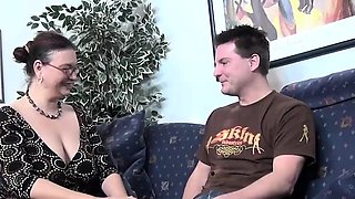 mature wife loves having fun with a young cock