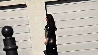 GERMAN SCOUT - Chubby Teen Elisa Cheat BF and Street Casting