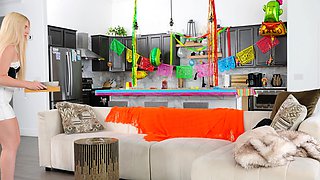 Cinco de Mayo surprize for teen stepsister and her sexy BFF