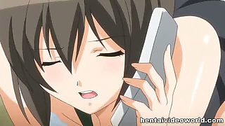 Upskirt anime fuck in the office