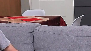 Naughty Boy Gets Spanked and Punished by Miss Santa for Masturbating on Christmas Day!