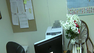 Hot Office_scene_4_sexy Booty Busty Woman Ends up with Her Tits Covered in Cum From Her Boss's Cock in the Office
