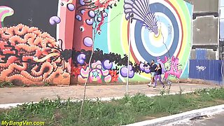 Luana Aguiar First Anal Bang in Van