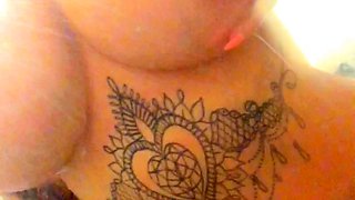 Big boobs milf masturbates with her dildo