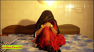 Love Sex at First Night with Widow Wife! Indian Sex