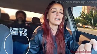 Redhead Uber Driver Catches Passenger Jerking Off In Her Car - Public Handjob & Voyeur Action