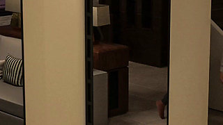 Being a Wife (v1.220p) - P12 - the Slutty Wife Lies Next to Her Husband and Secretly Exchanges Nude Photos with a BBC