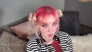 insane mega-slut boinks her jaws harsh with monstrous fake penis