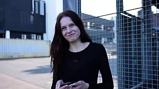 GERMAN SCOUT - Small Redhead Teen Peach Delina Pick Up