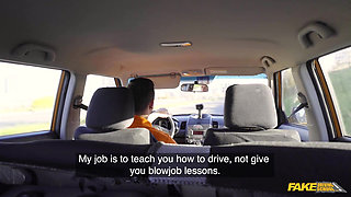 Fake Driving College - Daisy Lee Proves Blowjob Lessons Are More Fun Than Driving