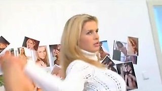 Flexible blonde fucked in the ass